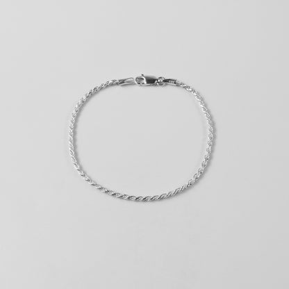 Rope Bracelet - An exquisite 925 sterling silver bracelet by GetTheJuice, featuring a finely crafted rope design that combines classic style with modern elegance.
