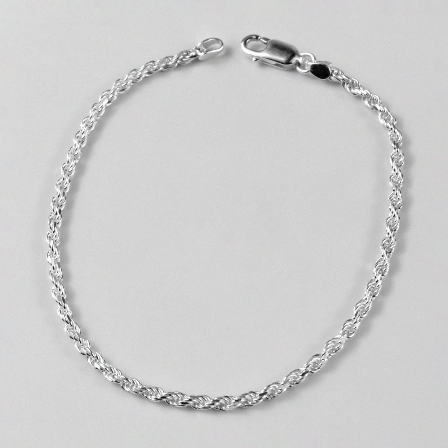 Rope Bracelet - An exquisite 925 sterling silver bracelet by GetTheJuice, featuring a finely crafted rope design that combines classic style with modern elegance.