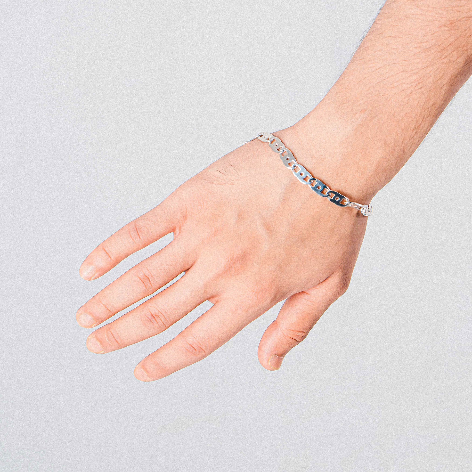 Serrated Bracelet - A striking 925 sterling silver bracelet by GetTheJuice, featuring a unique serrated design that adds an edgy and contemporary flair to any wrist.