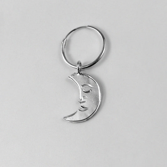 Luna Earrings - An elegant pair of 925 sterling silver earrings by GetTheJuice, featuring a delicate moon-inspired design that adds a touch of celestial elegance to any look.