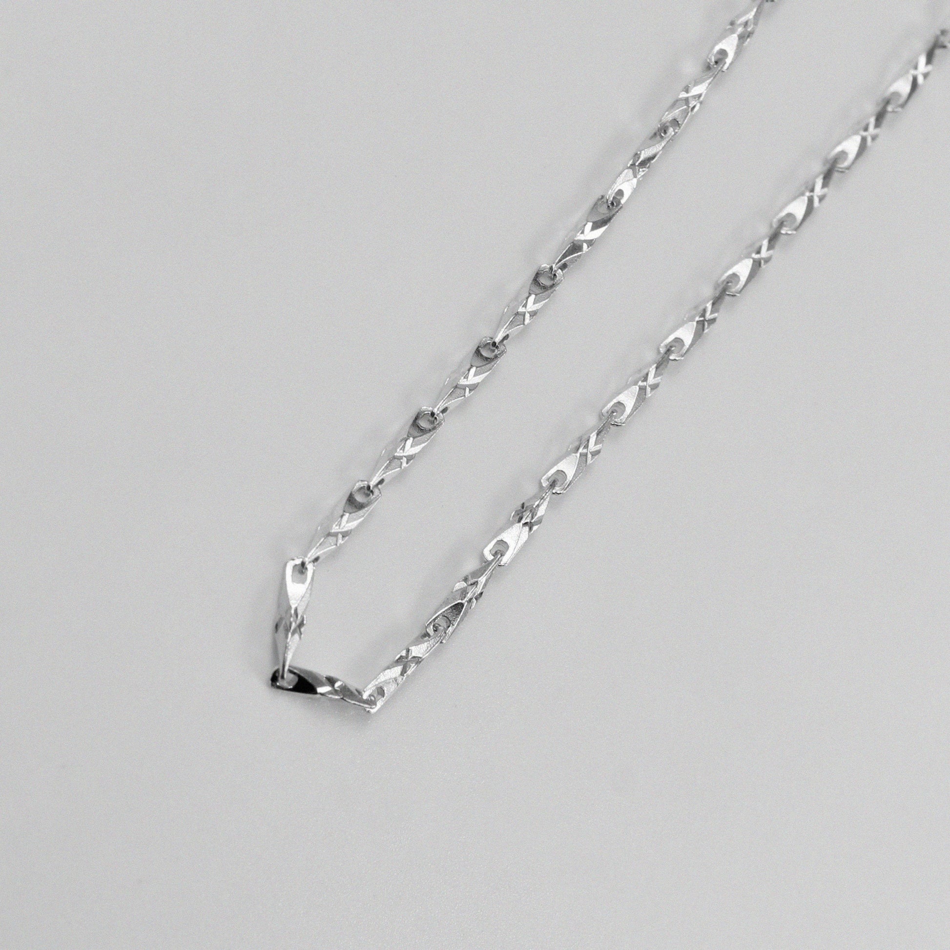 Bold Essence Necklace - A stunning 925 sterling silver necklace by GetTheJuice, designed to make a statement with its modern and sleek look.