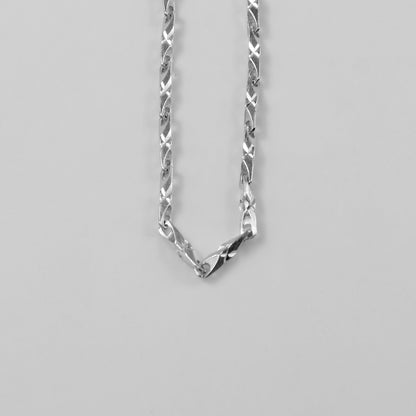 Bold Essence Necklace - A stunning 925 sterling silver necklace by GetTheJuice, designed to make a statement with its modern and sleek look.