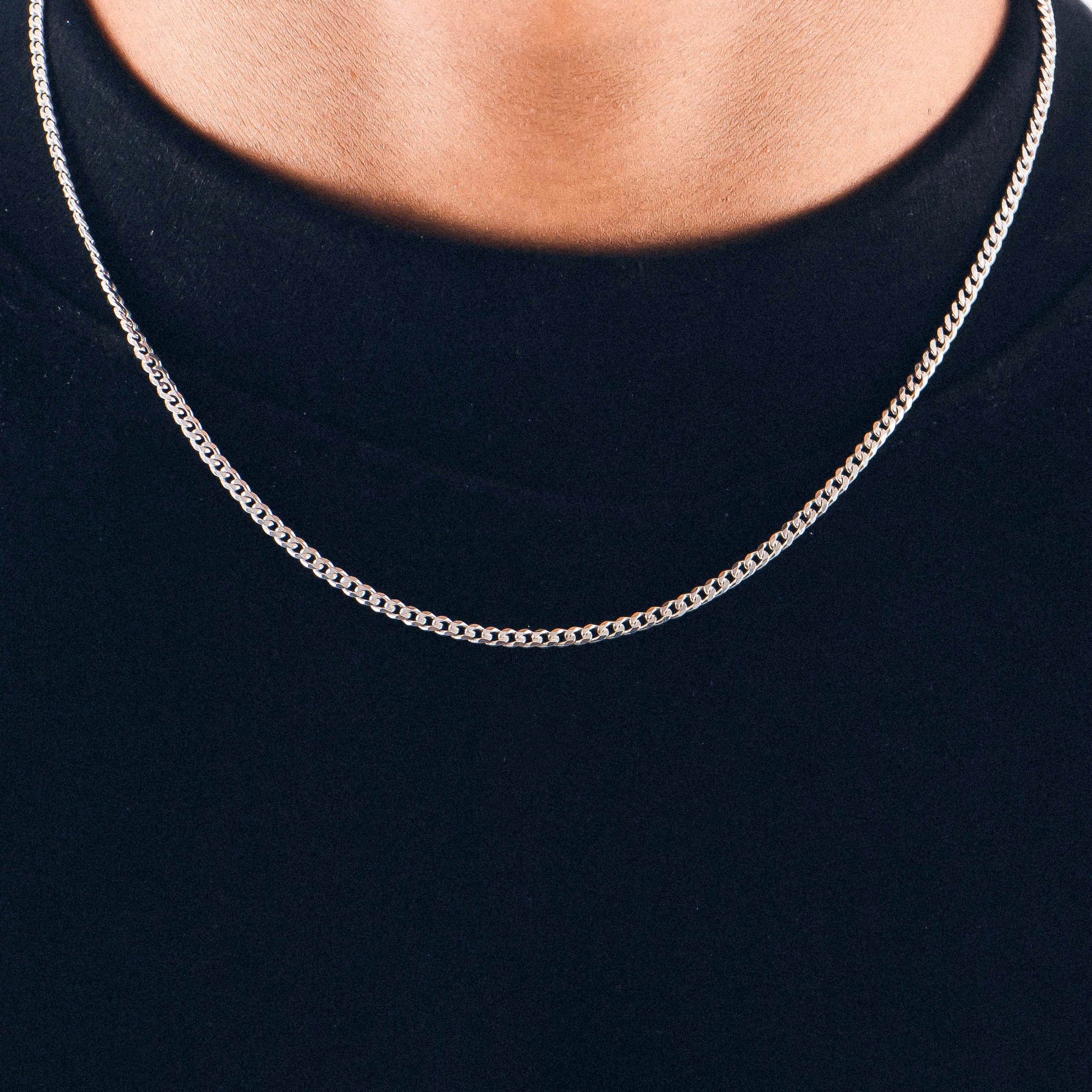 Cuban Necklace - A timeless 925 sterling silver necklace by GetTheJuice, featuring a bold and intricate Cuban link design that adds a touch of sophistication to any outfit.