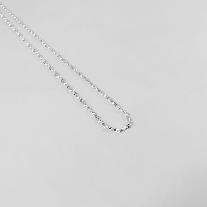 Double Strand Necklace - An elegant 925 sterling silver bracelet by GetTheJuice, showcasing a beautiful double strand pattern for a delicate and stylish look.