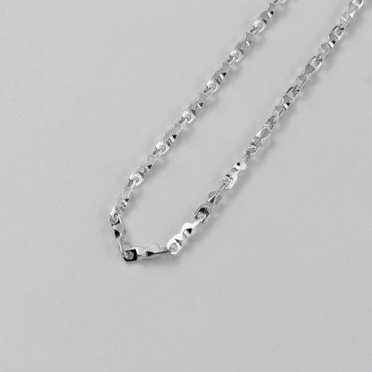 Double Strand Necklace - A beautifully crafted 925 sterling silver necklace by GetTheJuice, featuring a sophisticated double strand design that adds elegance and versatility to any look.