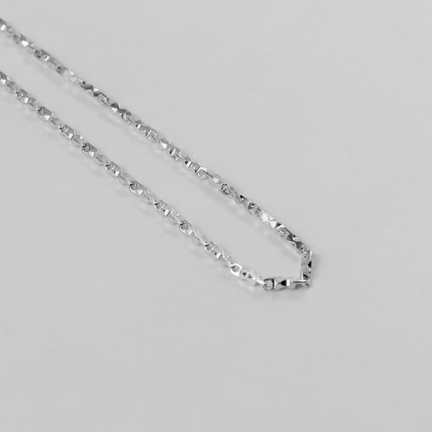 Double Strand Necklace - A beautifully crafted 925 sterling silver necklace by GetTheJuice, featuring a sophisticated double strand design that adds elegance and versatility to any look.