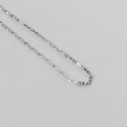 Double Strand Necklace - A beautifully crafted 925 sterling silver necklace by GetTheJuice, featuring a sophisticated double strand design that adds elegance and versatility to any look.