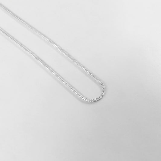 Foxtail Necklace - A stunning 925 sterling silver necklace by GetTheJuice, featuring a luxurious foxtail chain design that exudes elegance and sophistication.
