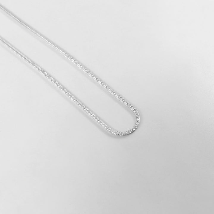 Foxtail Necklace - A stunning 925 sterling silver necklace by GetTheJuice, featuring a luxurious foxtail chain design that exudes elegance and sophistication.