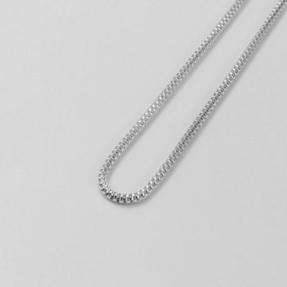 Hollow Necklace - A classic 925 sterling silver necklace by GetTheJuice, featuring a lightweight and elegant hollow design perfect for any occasion.