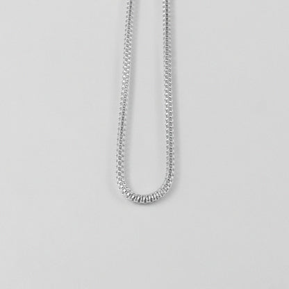 Hollow Necklace - A classic 925 sterling silver necklace by GetTheJuice, featuring a lightweight and elegant hollow design perfect for any occasion.