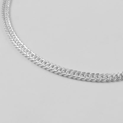 Luxe Cuban Necklace - A luxurious 925 sterling silver necklace by GetTheJuice, featuring an exquisite Cuban link design that offers a refined and elegant touch to any ensemble.