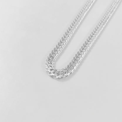 Luxe Cuban Necklace - A luxurious 925 sterling silver necklace by GetTheJuice, featuring an exquisite Cuban link design that offers a refined and elegant touch to any ensemble.