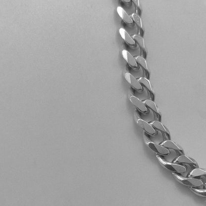 Thick Cuban Link Necklace - A luxurious 925 sterling silver necklace by GetTheJuice, featuring a bold and robust Cuban link design that makes a powerful statement.