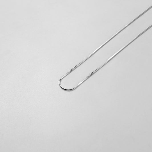 925 sterling silver necklace named 'Thin Radiant Veil,' featuring a refined and delicate design with shimmering accents that emulate the elegance of a flowing, ethereal veil. Its minimalist charm and graceful aesthetic make it a perfect accessory for any occasion.