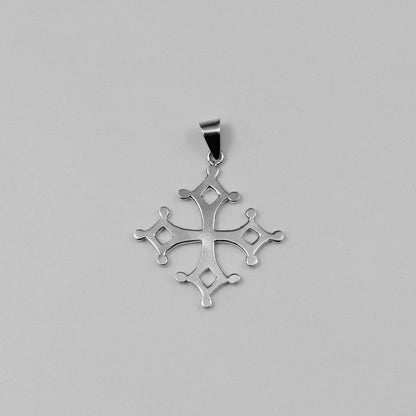 Occitan Pendant - An exquisite 925 sterling silver pendant by GetTheJuice, featuring a beautifully intricate design inspired by the rich history and culture of the Occitan region, adding a touch of elegance and heritage to any look.