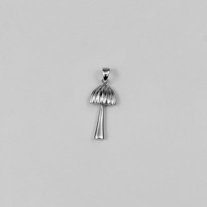 Shroom Pendant - An exquisite 925 sterling silver pendant by GetTheJuice, featuring a whimsical mushroom design that adds a touch of playful elegance and charm to any look.