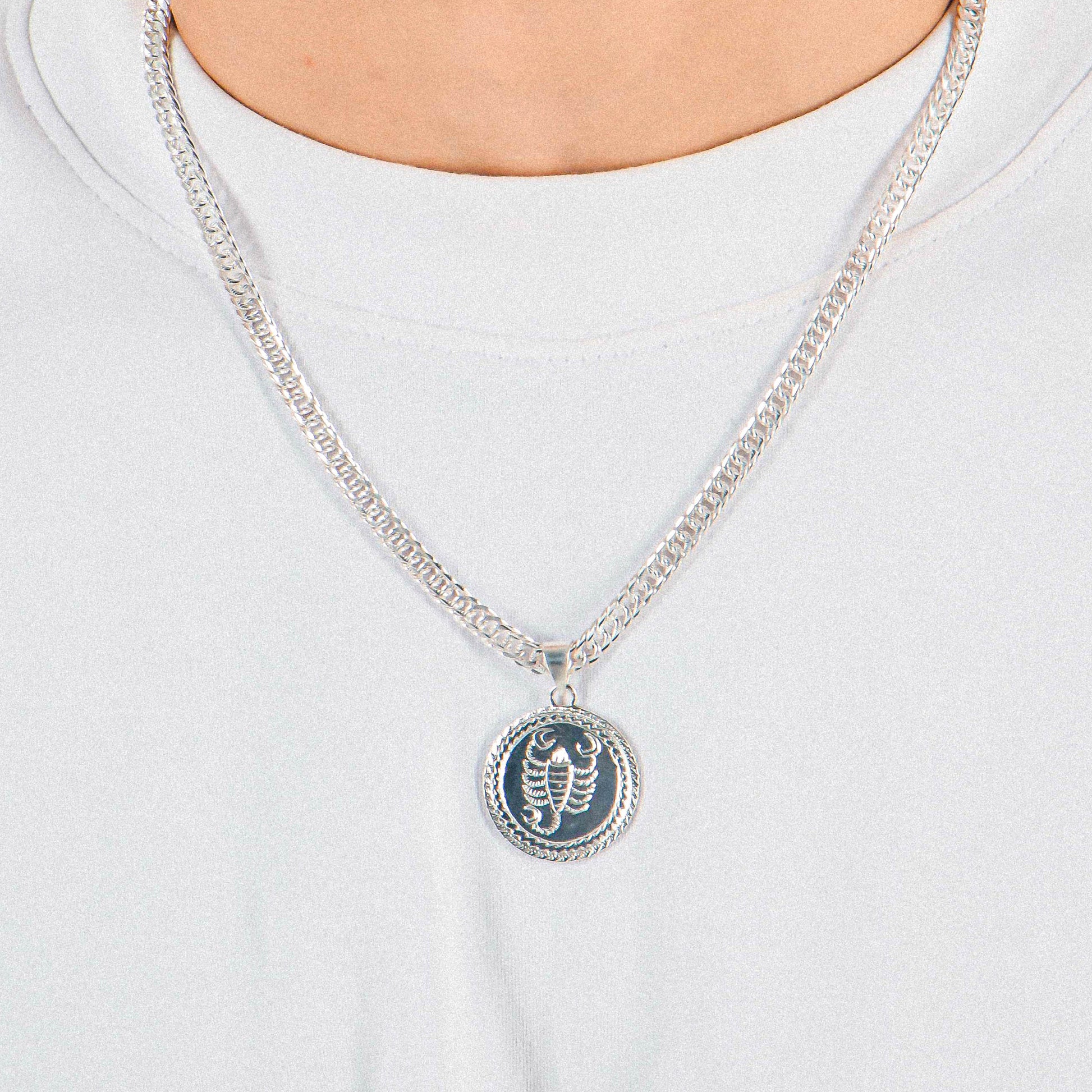 Vintage Scorpion Pendant - An exquisite 925 sterling silver pendant by GetTheJuice, featuring an intricate scorpion design that adds a touch of vintage allure and bold elegance to any look.
