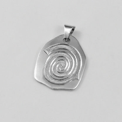 Vintage Spiral Pendant - A stunning 925 sterling silver pendant by GetTheJuice, showcasing an intricate spiral motif that blends vintage elegance with contemporary style.