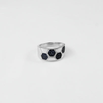925 sterling silver ring named 'Alba,' inspired by the serene beauty of dawn. Its clean and elegant design captures the essence of new beginnings, making it a timeless accessory for any occasion.