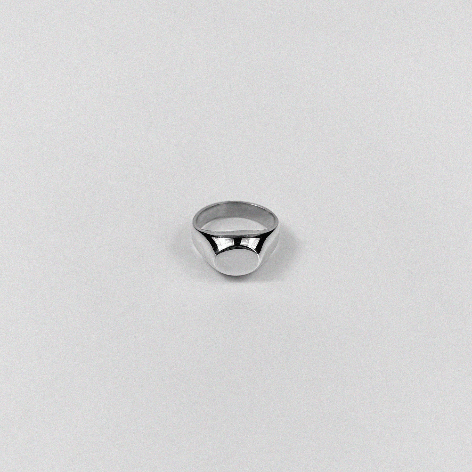 Sterling silver ring stamped '925,' featuring a bold elliptical design, named 'BoldEllipse Ring.