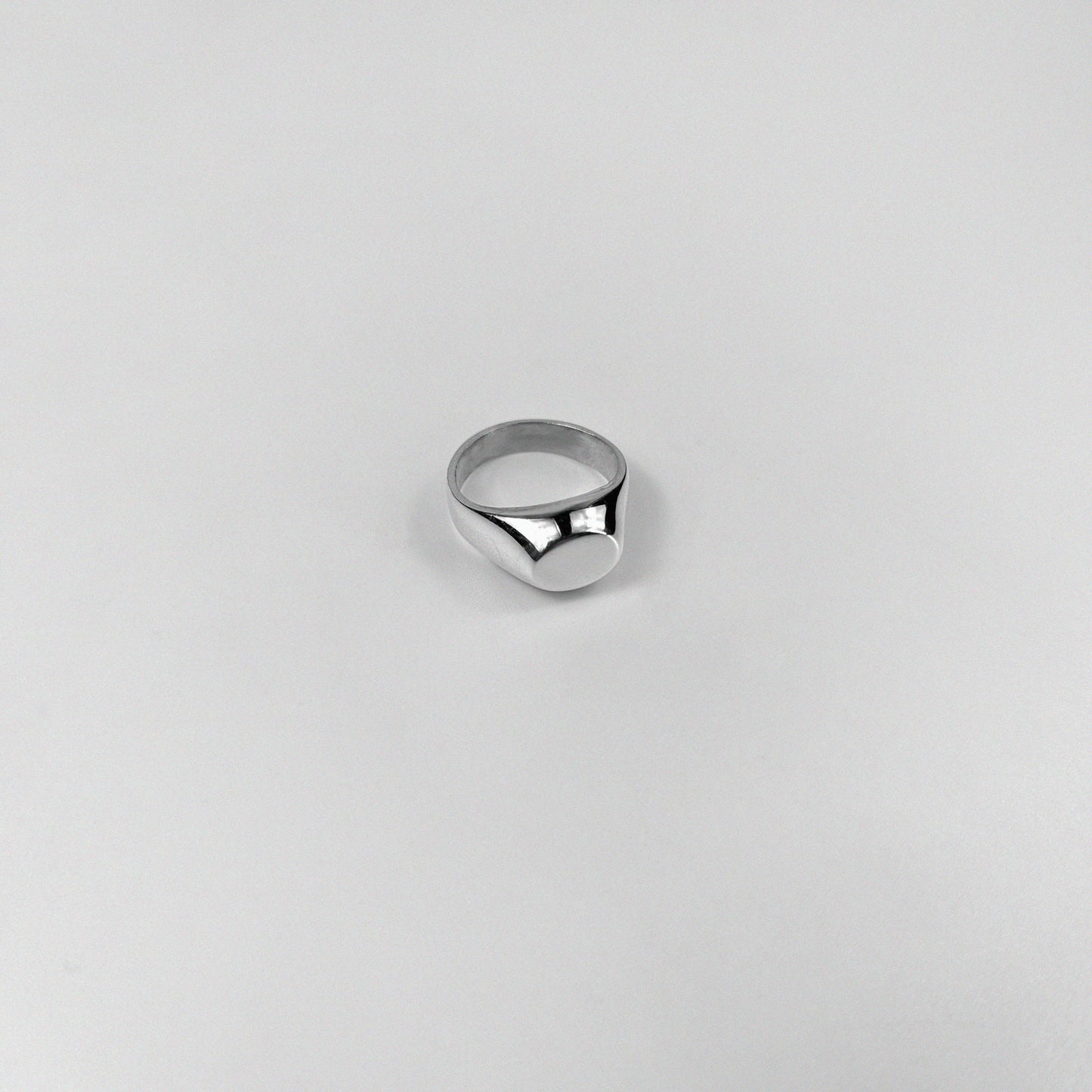 Sterling silver ring stamped '925,' featuring a bold elliptical design, named 'BoldEllipse Ring.