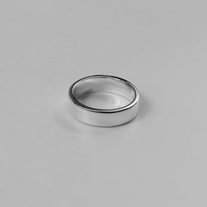 Sterling silver ring stamped '925,' featuring a refined circular design, named 'Circle of Elegance Ring.