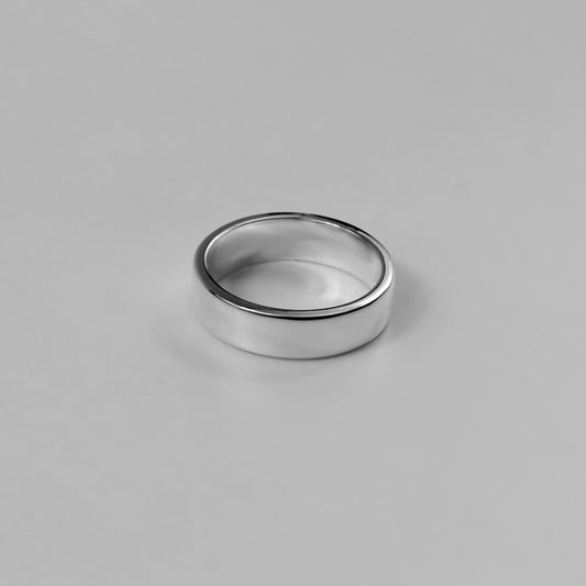 Sterling silver ring stamped '925,' featuring a refined circular design, named 'Circle of Elegance Ring.