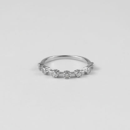 Sterling silver ring stamped '925,' featuring a delicate and graceful band design, named 'Ethereal Band Ring.