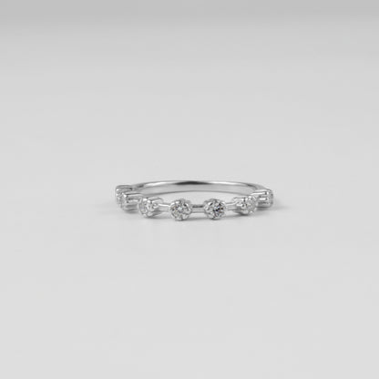 Sterling silver ring stamped '925,' featuring a delicate and graceful band design, named 'Ethereal Band Ring.