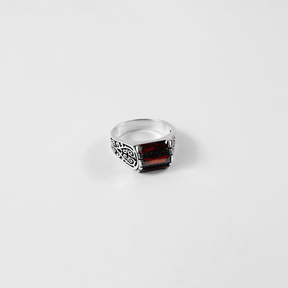 Garnet Obelisk Ring