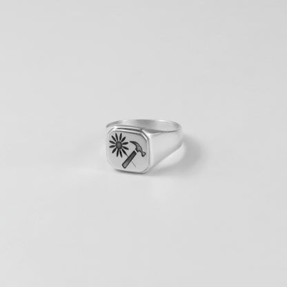 Hammer & Bloom Ring