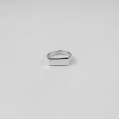 925 sterling silver band ring featuring a sleek, linear design, named 'Linear Elegance Band Ring.