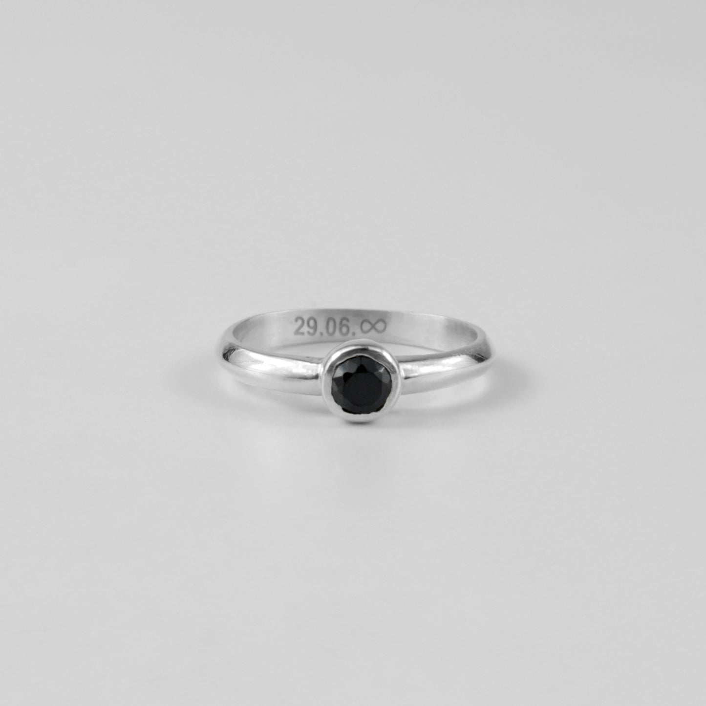 Midnight Infinity Ring