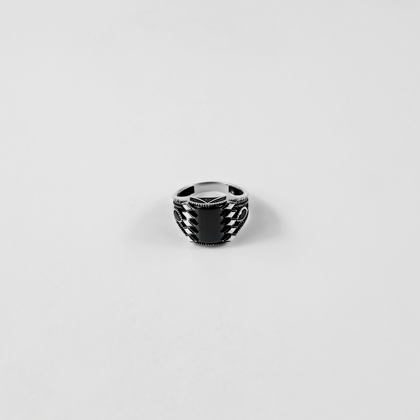 Midnight Obelisk Ring