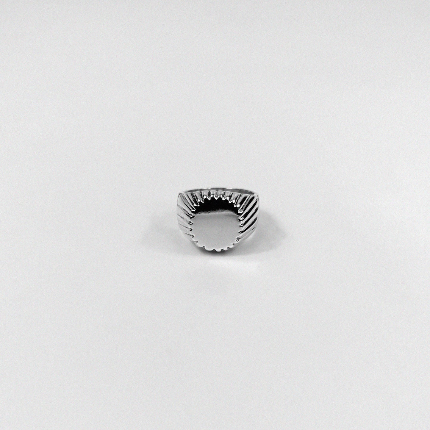 "925 sterling silver signet ring featuring a bold, minimalist design, inspired by Norwegian style, named 'Norwegian Signet Ring.'"