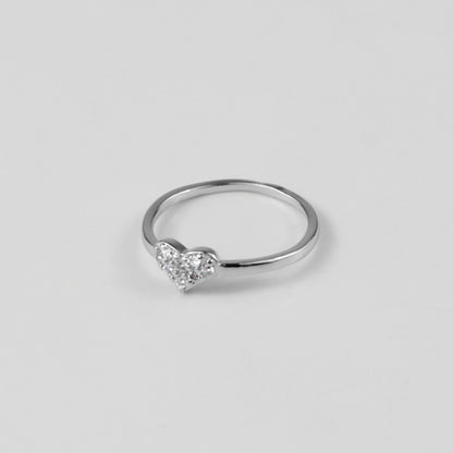 "925 sterling silver ring with a glowing design that symbolizes eternal love, named 'Radiant Love Ring.'"