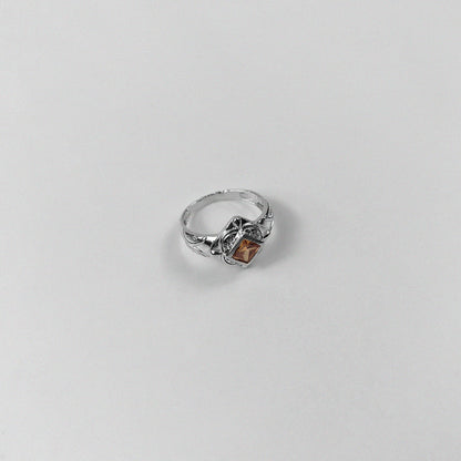 "925 sterling silver ring featuring a rustic yet elegant design, named 'Rustic Elegance Ring.'"