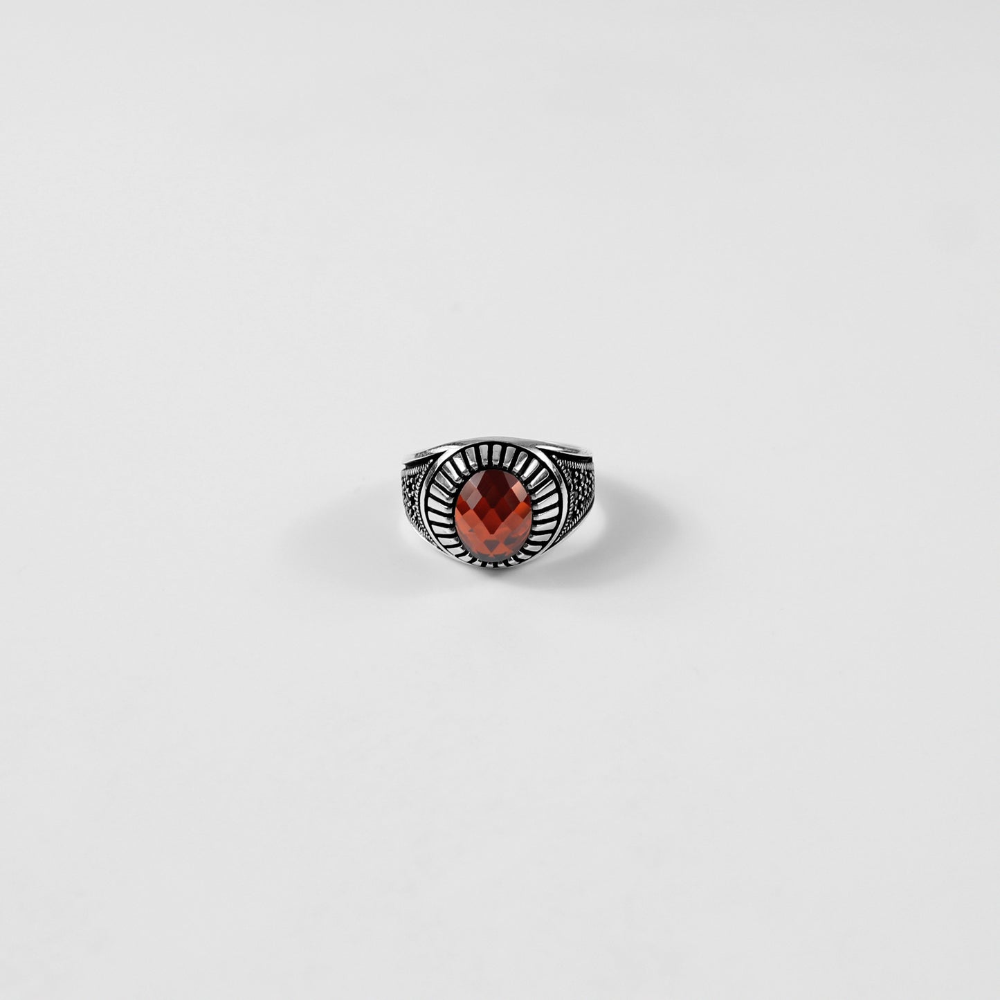 Scarlet Sunburst Ring