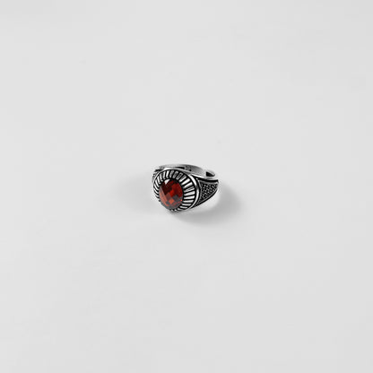 Scarlet Sunburst Ring