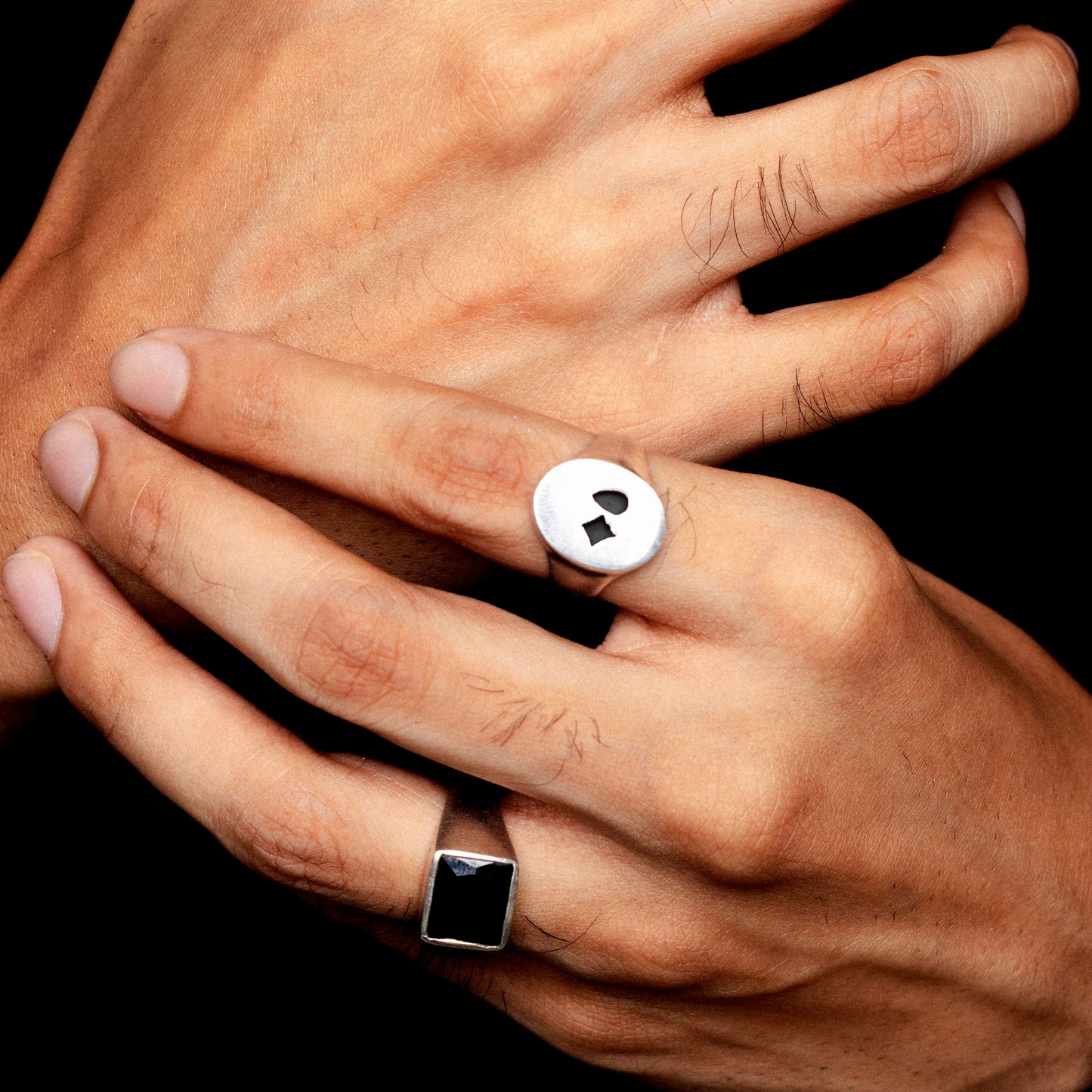 Star & Drip Icon Ring #01