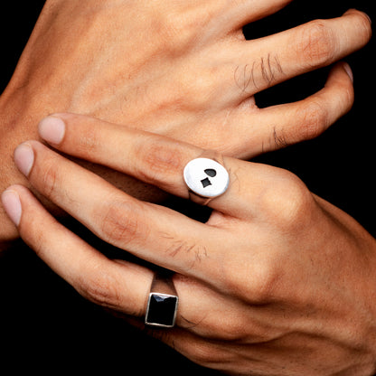 Star & Drip Icon Ring #01