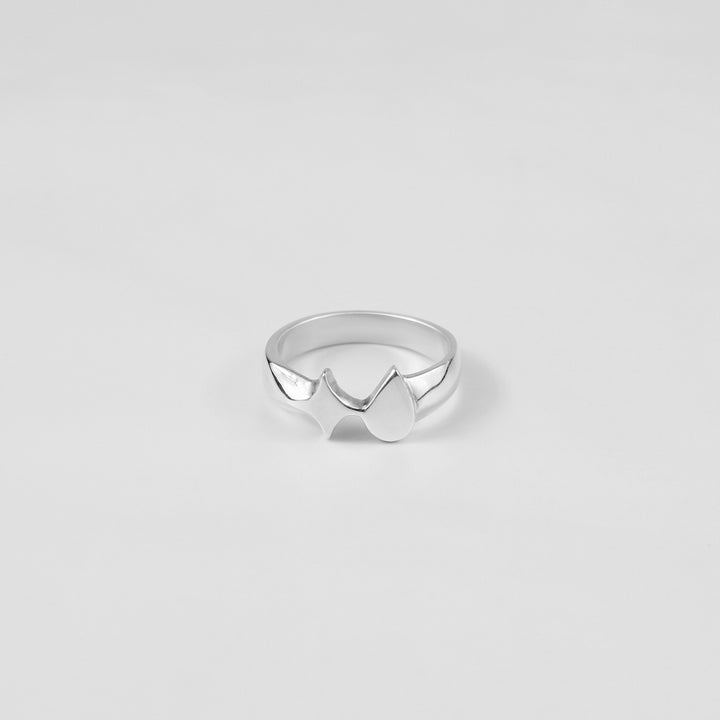 Star & Drip Icon Ring #02