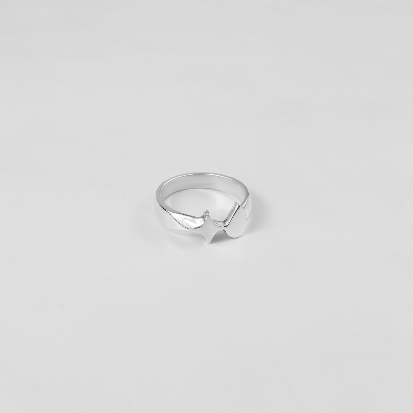 Star & Drip Icon Ring #02