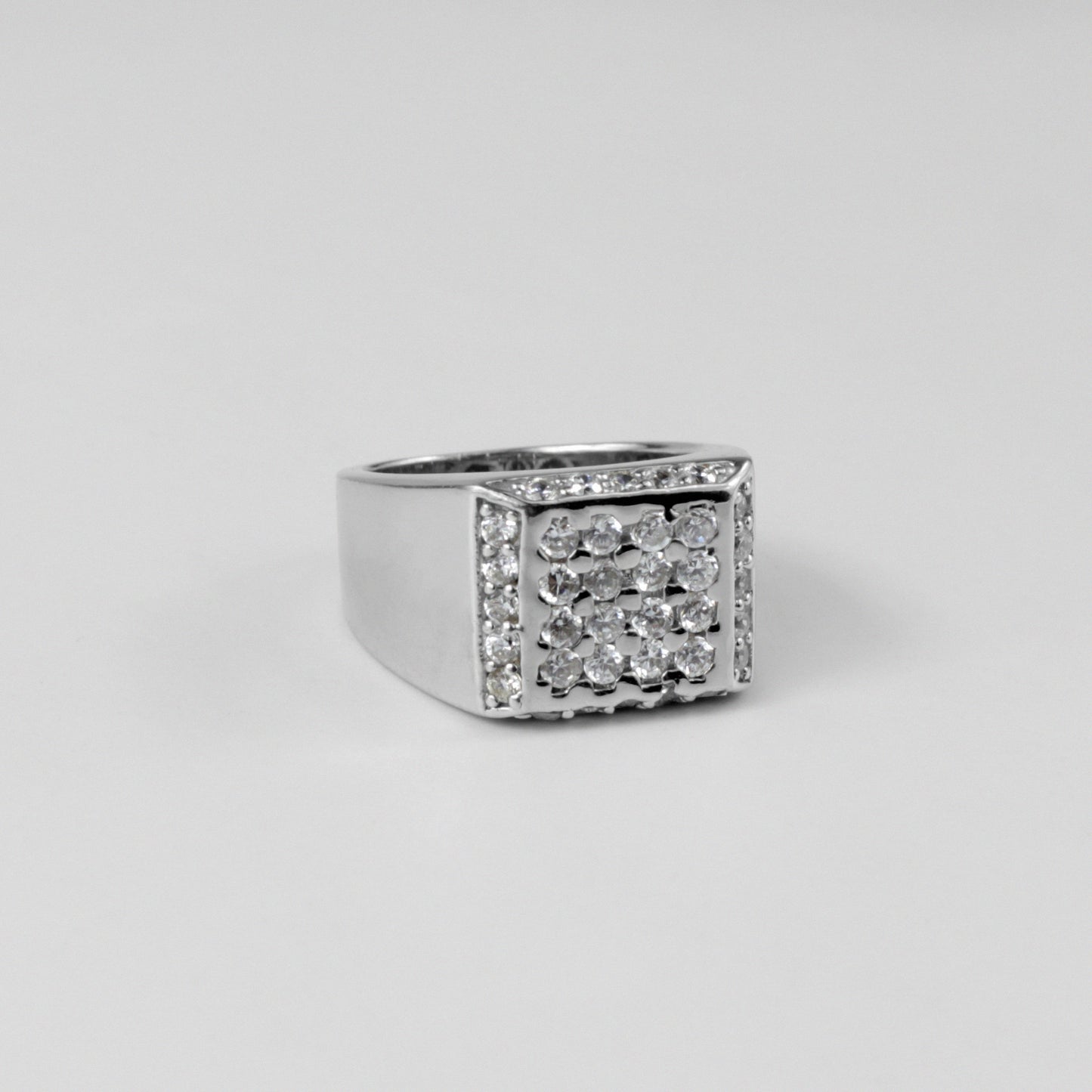 925 sterling silver ring featuring a cascading design with star-inspired accents, named 'Stellar Cascade Ring.