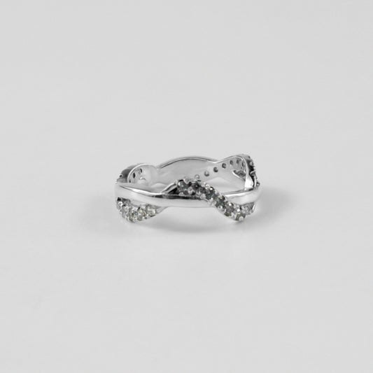 Twilight Twirl Silver Ring
