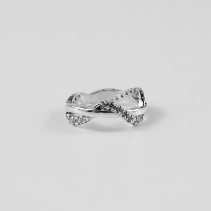 Twilight Twirl Silver Ring