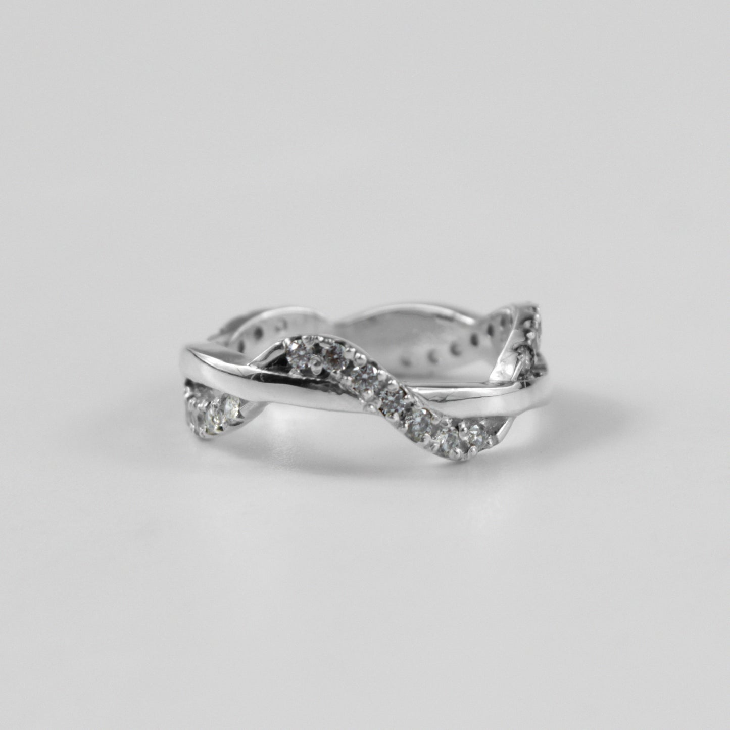 Twilight Twirl Silver Ring