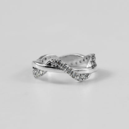 Twilight Twirl Silver Ring