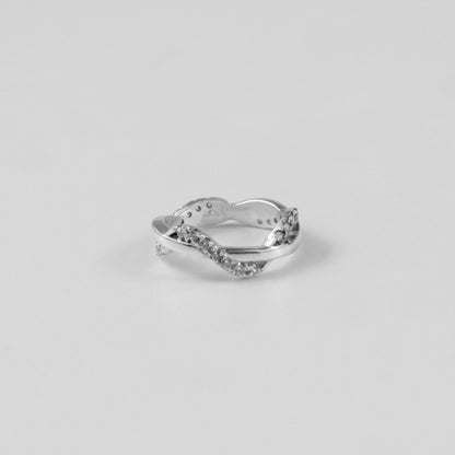 Twilight Twirl Silver Ring